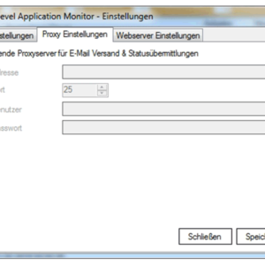 GWeDevel Application Monitor Client Einstellungen Proxy