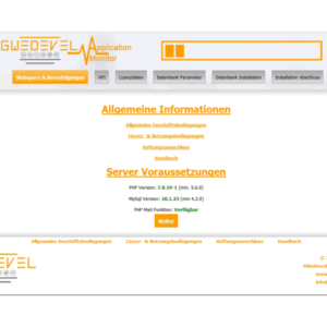 GWeDevel Application Monitor Webserver Installer